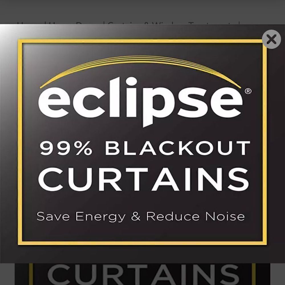 NEW!! Eclipse Hazel Geo Harbor Blackout Grommet Curtain Panel Geometric - Picture 9 of 15